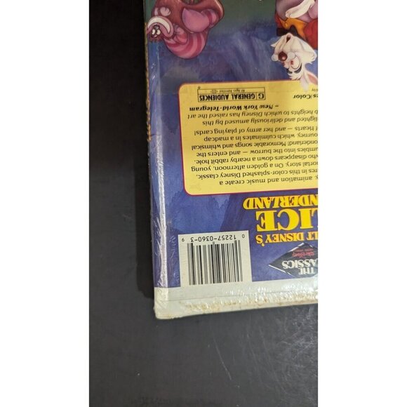 Walt Disney's Alice In Wonderland VHS Classic Animation sealed READ - Picture 5 of 8